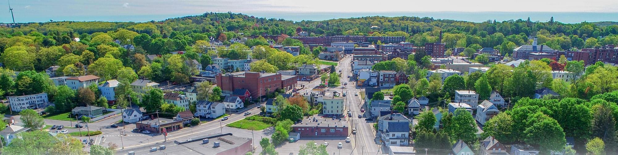 Aerial view of Gardner, Massachusetts